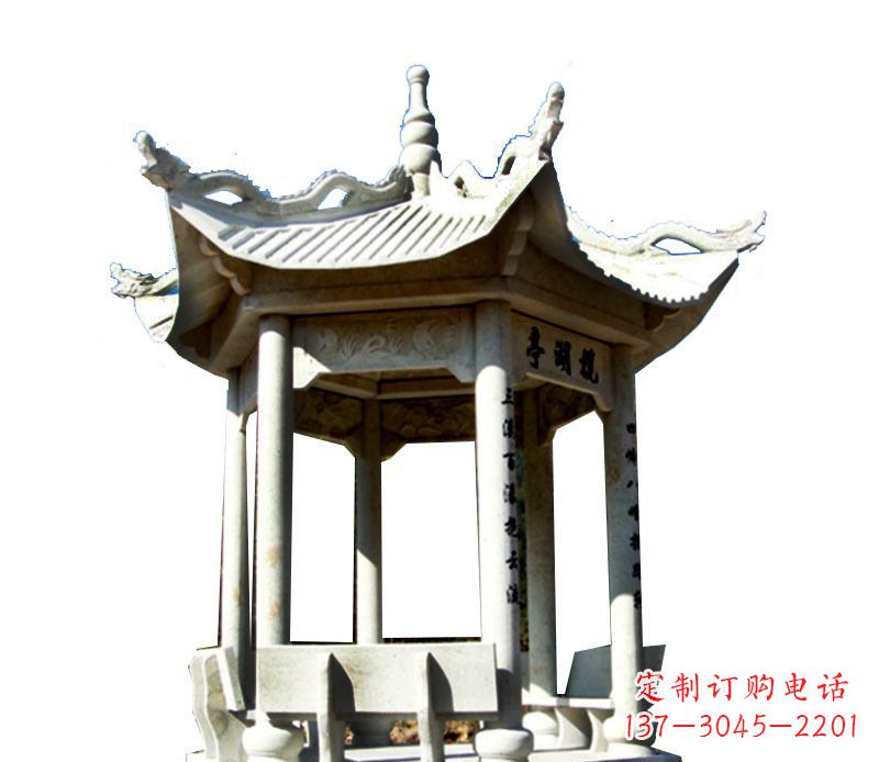 贵阳大理石凉亭石雕,历史韵味浓郁