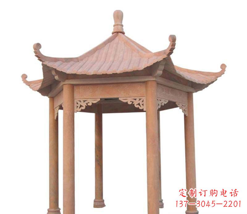 贵阳大理石六角凉亭雕塑