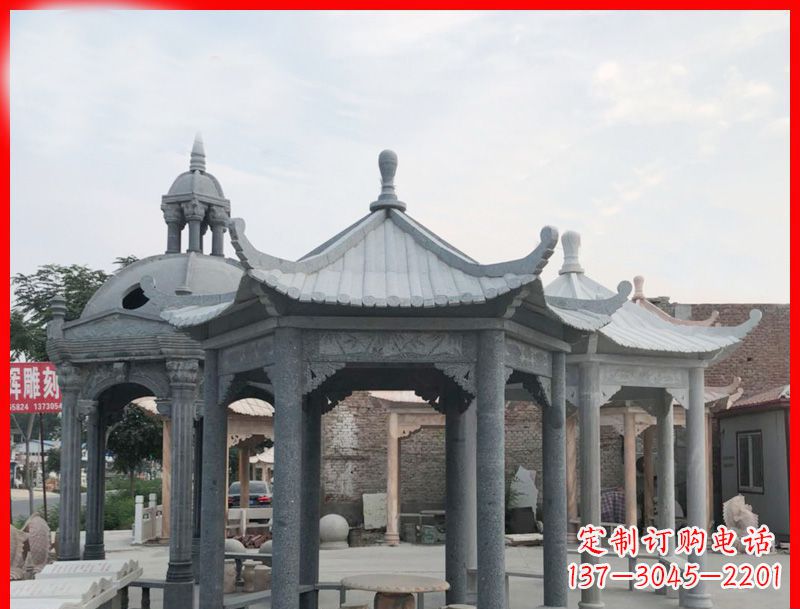 贵阳六角凉亭石雕