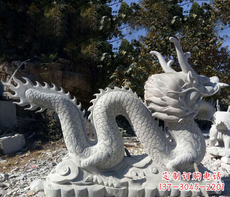 贵阳精美大理石龙雕塑