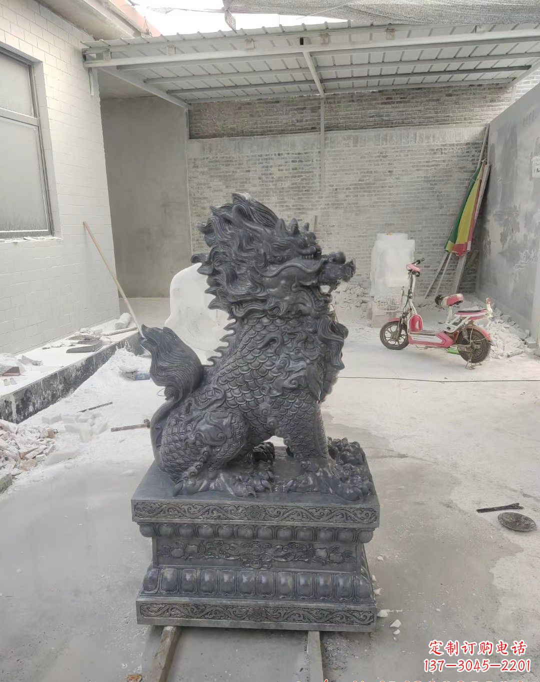 贵阳传世工艺大理石麒麟雕塑