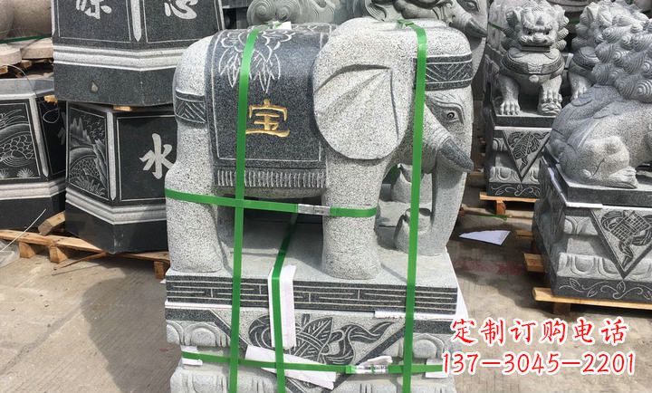 贵阳大理石大象门口石雕