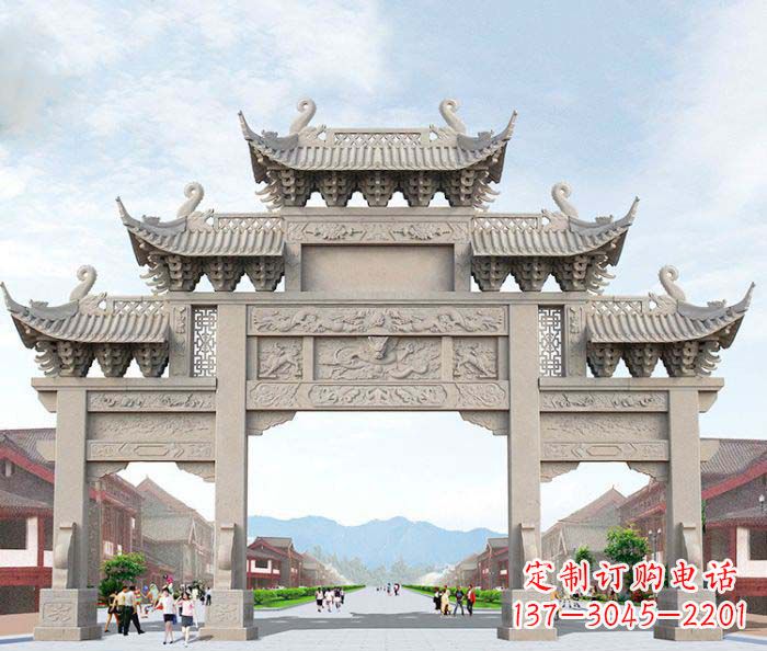 贵阳大理石牌坊石雕艺术品
