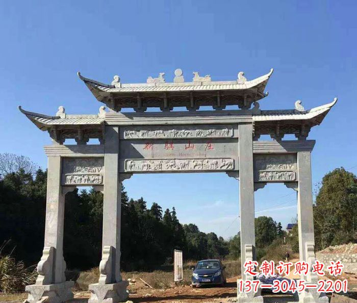 贵阳精美石雕牌坊雕塑