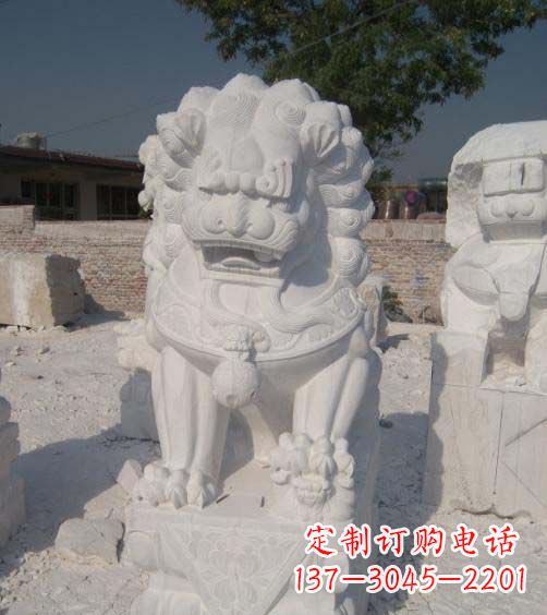 贵阳精美大理石狮子雕塑