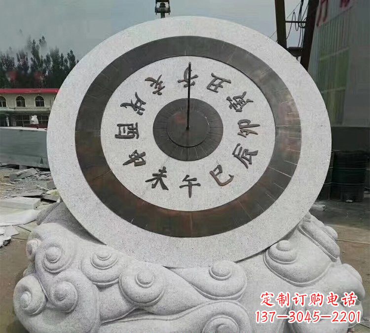 贵阳精美大理石十二时辰日晷雕塑