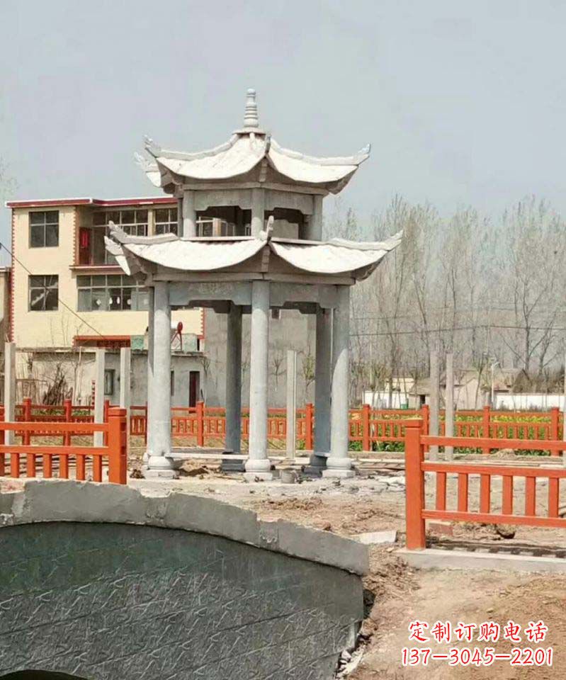 贵阳大理石双层凉亭雕塑