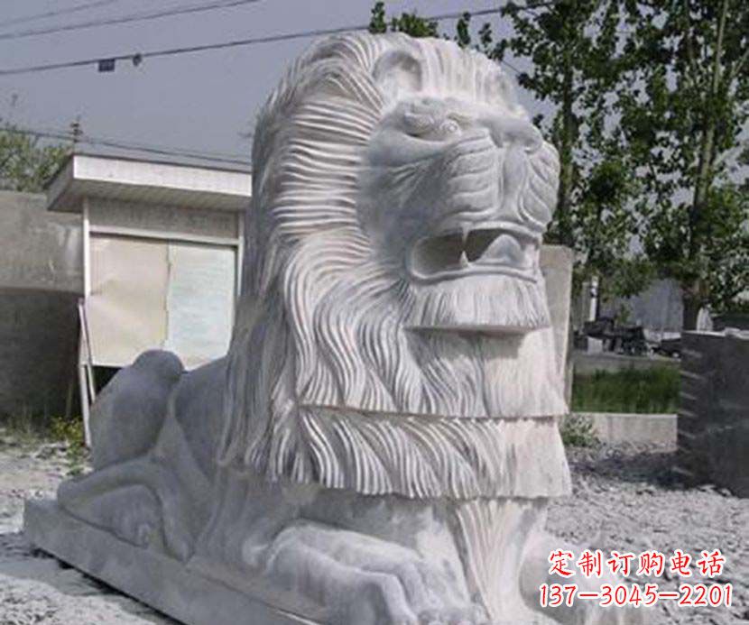 贵阳大理石西洋狮子石雕塑