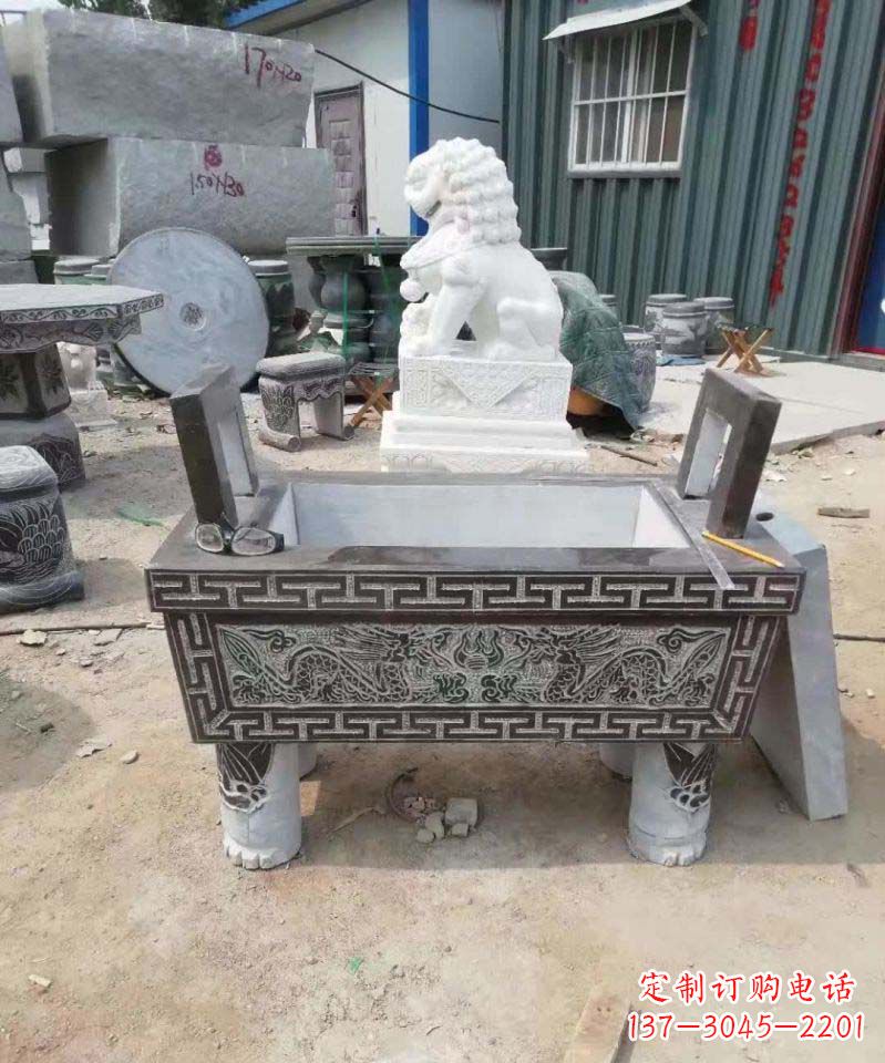 贵阳精美大理石香炉雕塑
