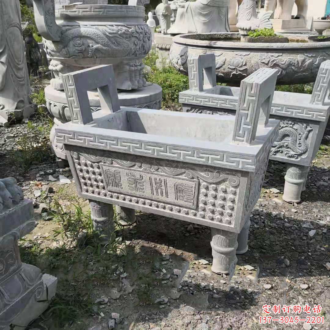 贵阳精美大理石香炉石雕