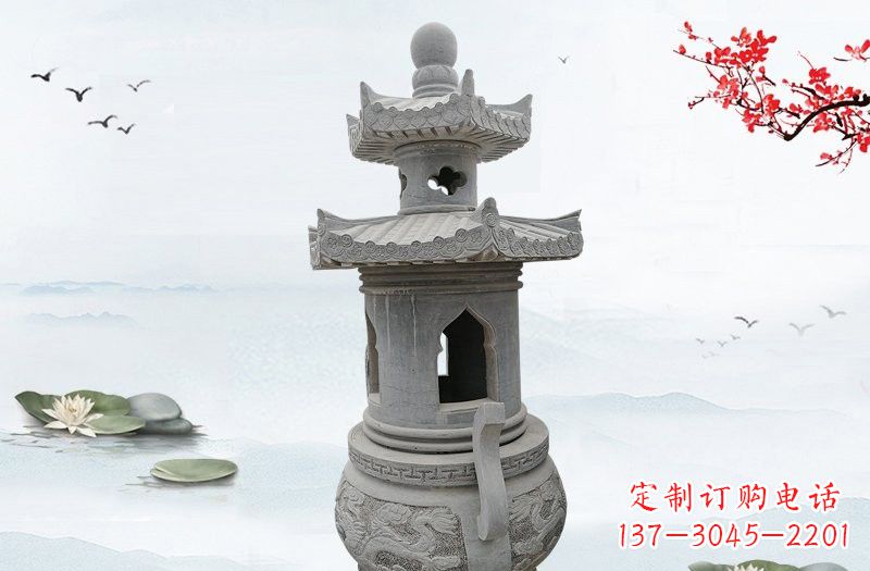 贵阳精美工艺石香炉雕塑