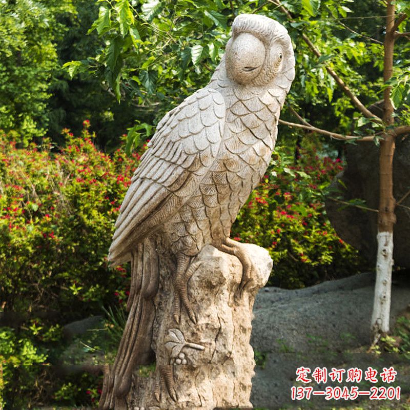 贵阳大理石鹦鹉雕塑,完美点缀生活空间