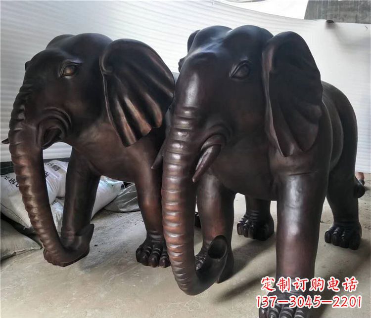 贵阳大象动物铜雕塑