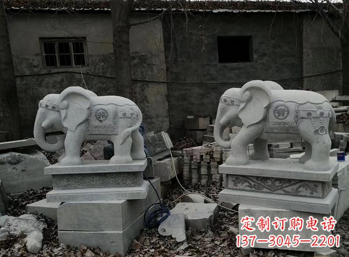 贵阳大象石雕摆件