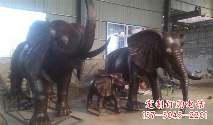 贵阳高品质大象铜雕塑