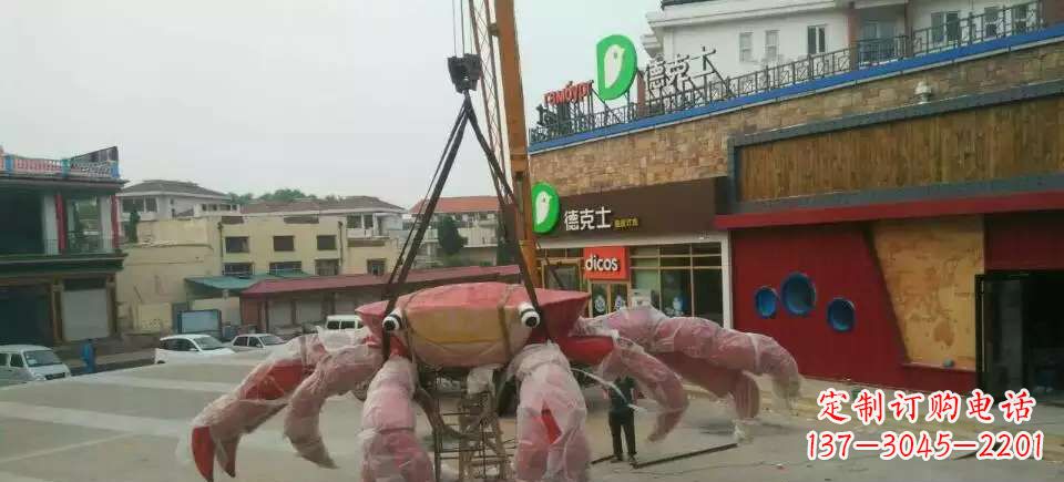 贵阳11英寸不锈钢螃蟹雕塑