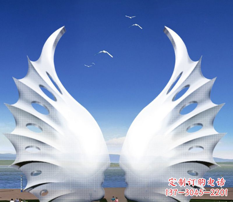 贵阳不锈钢翅膀雕塑