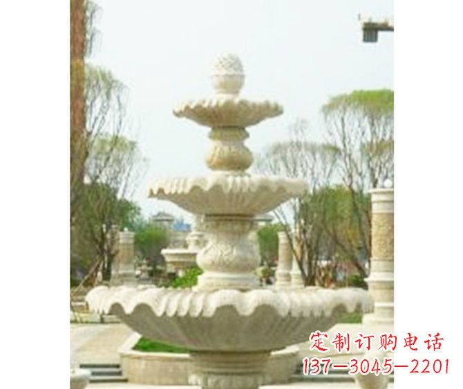 贵阳大型多层喷泉石雕 (3)