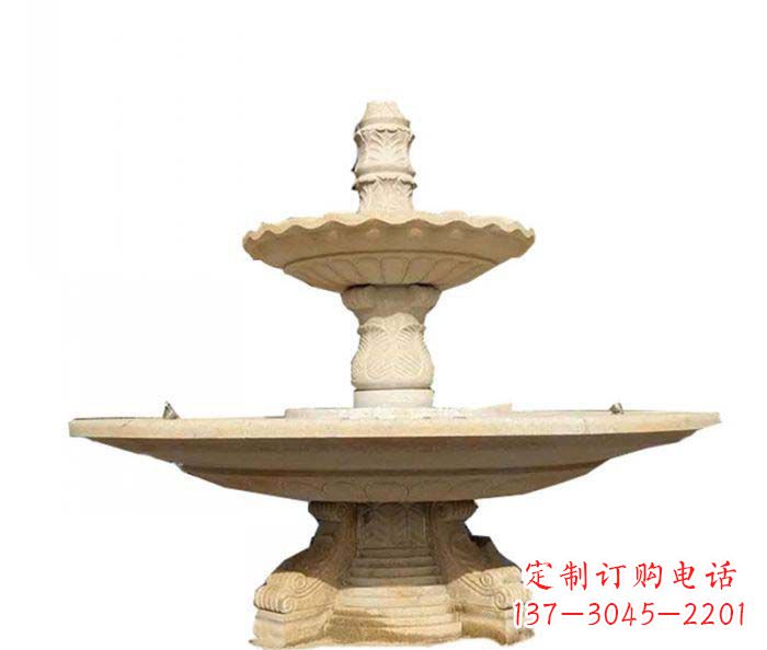 贵阳大型多层喷泉石雕 (2)