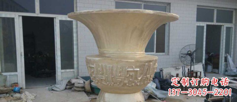 贵阳高品质大型花盆铜雕