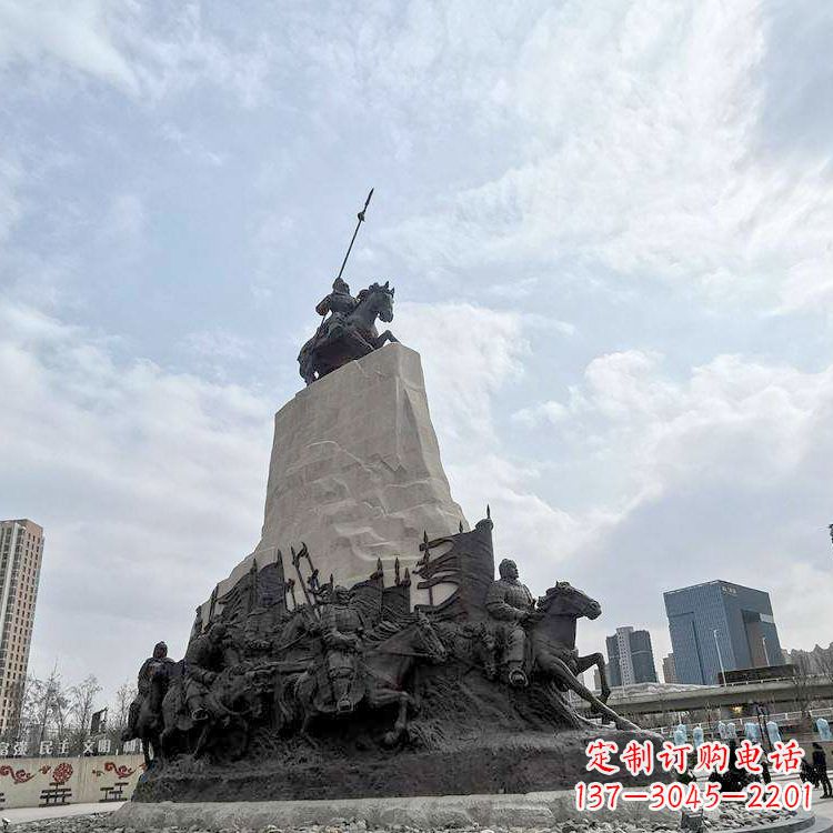 贵阳精美西汉名将石雕像——荣耀霍去病