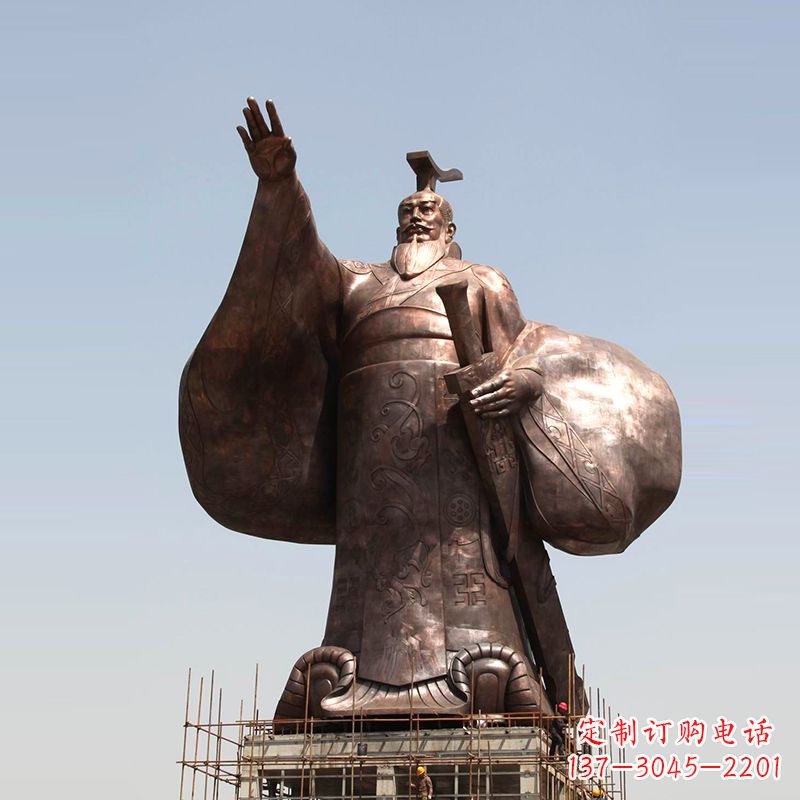 贵阳大型景区历史名人秦始皇铜雕景观塑像