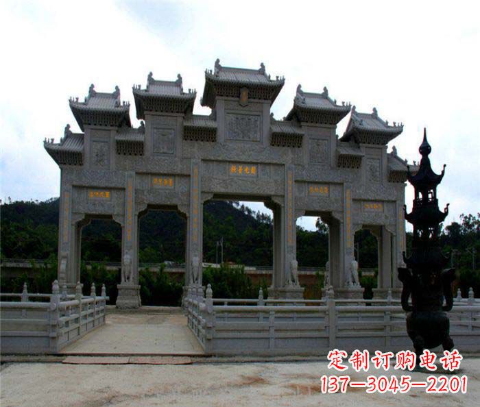 贵阳精美石雕牌坊雕塑
