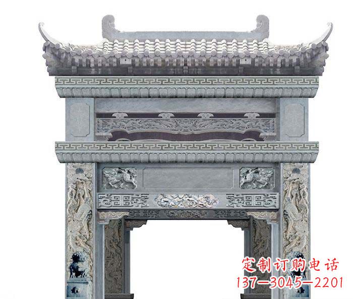 贵阳精美石雕牌坊雕塑