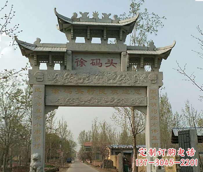 贵阳精美纯手工大理石牌坊雕塑