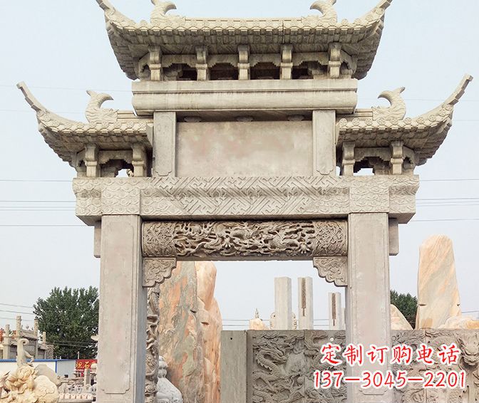 贵阳特色大理石牌坊石雕