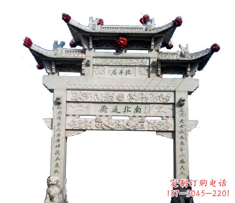贵阳精美石牌坊雕塑