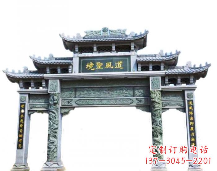 贵阳精美石雕牌坊雕塑，为贵客营造至尊荣耀