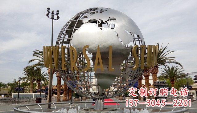 贵阳中领雕塑——不锈钢地球雕塑
