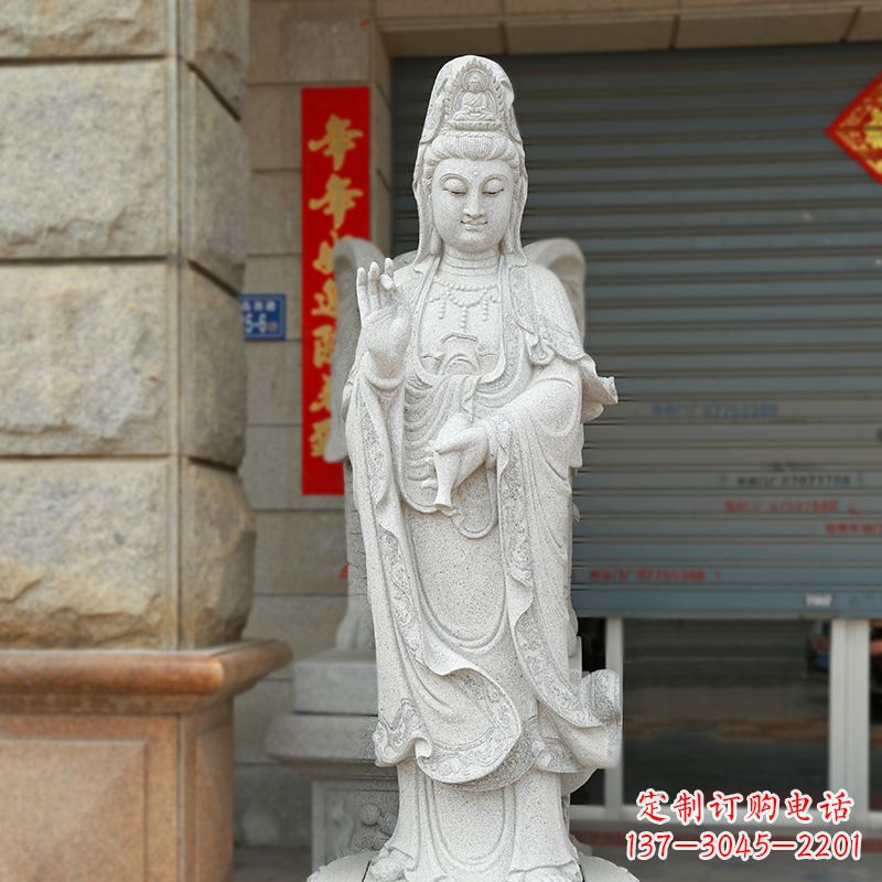 贵阳经典青石观音雕塑