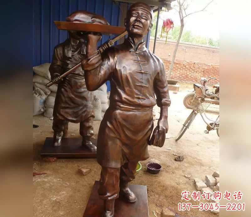 贵阳店小二铜雕,精美绝伦,永传佳话