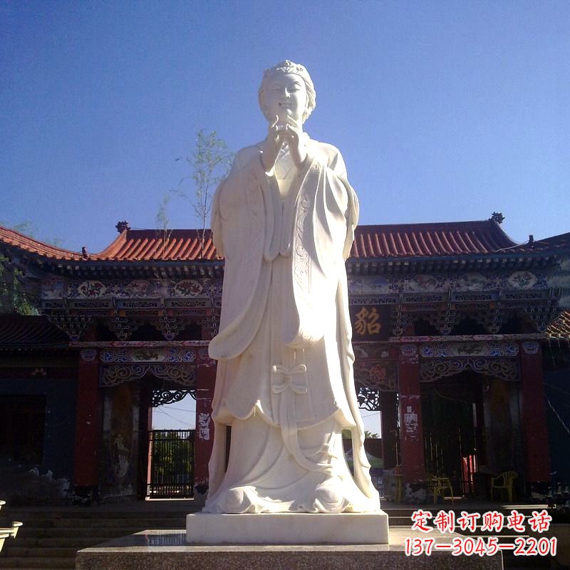 贵阳以貂蝉为灵感的汉白玉石雕像