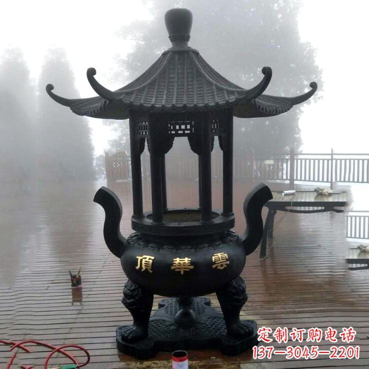 贵阳精美青铜香炉雕塑