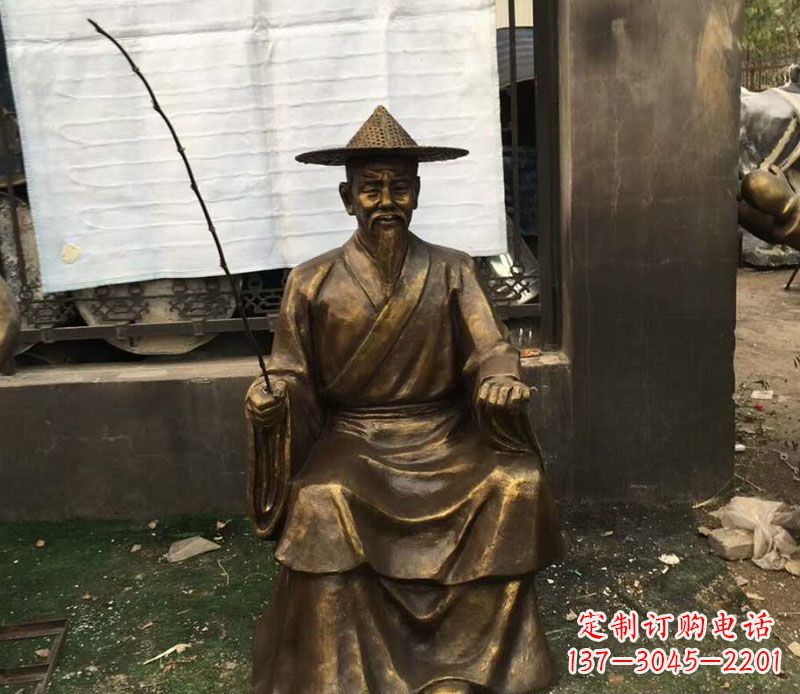 贵阳精美手工渔翁铜雕