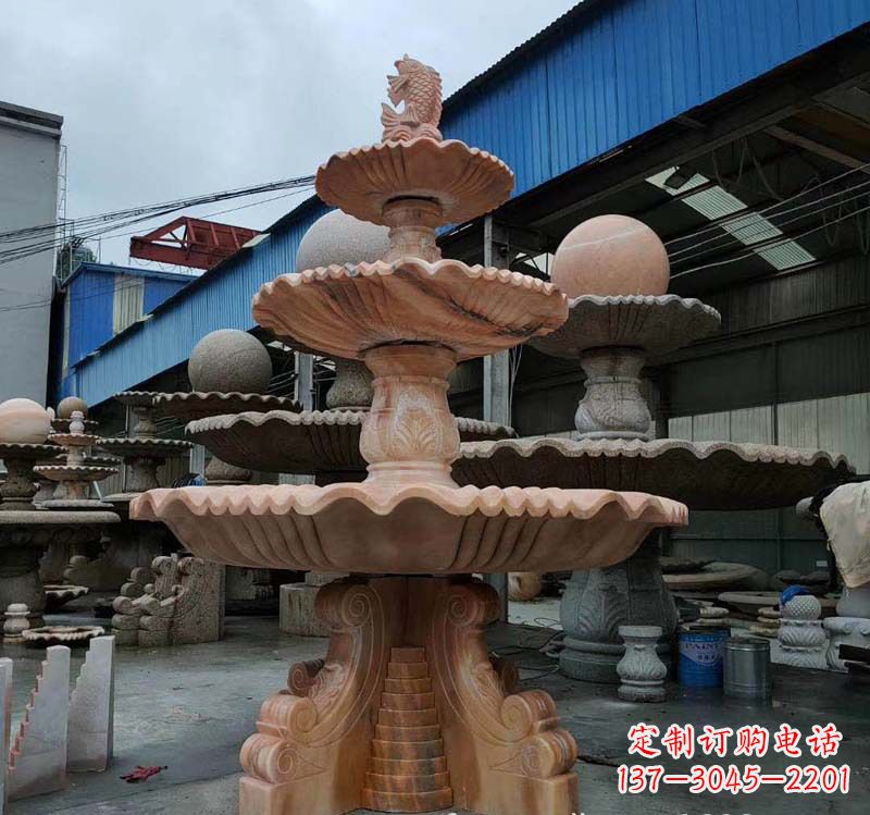 贵阳高品质跌水钵石喷泉雕塑