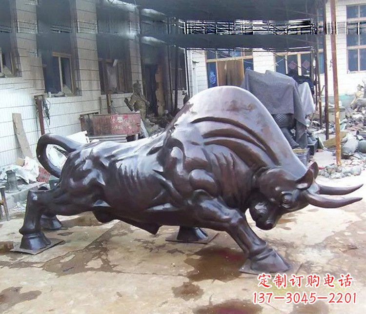 贵阳动物牛铜雕塑