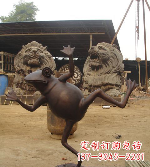 贵阳青蛙铜雕，精美而可爱