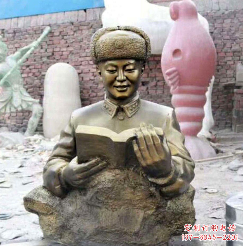 贵阳中领雕塑精美雷锋铜雕塑