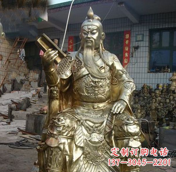 贵阳关公武财神铜雕定制