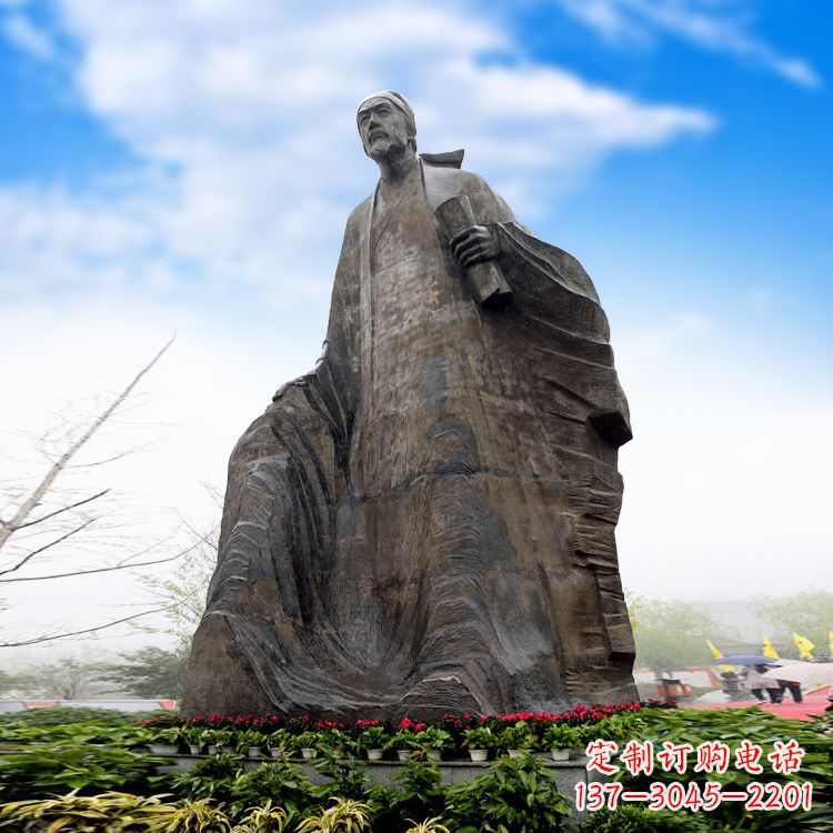 贵阳中领雕塑-大型景区景点历史名人杜甫雕像