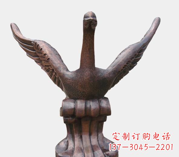 贵阳高级锻铜天鹅雕塑