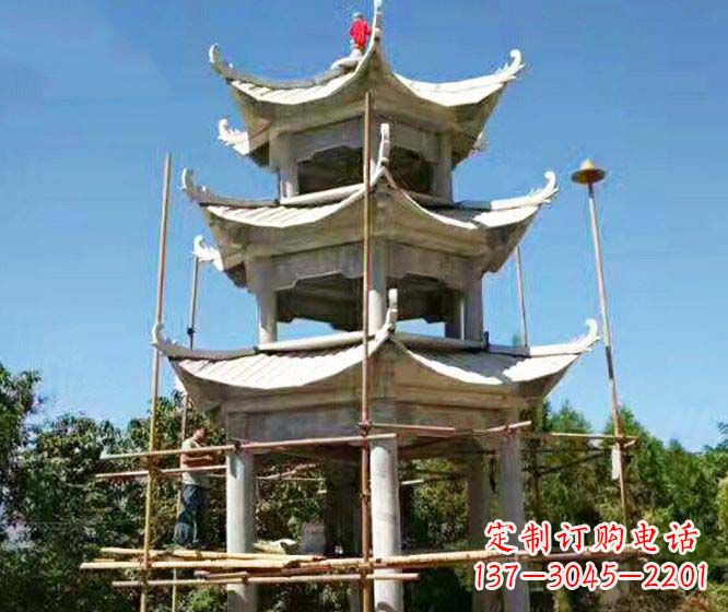贵阳多层仿古凉亭石雕