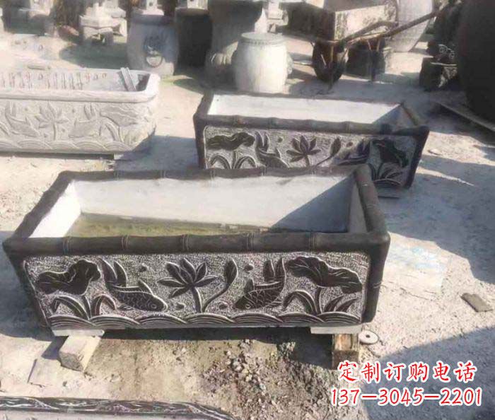 贵阳精美仿古石水缸雕塑