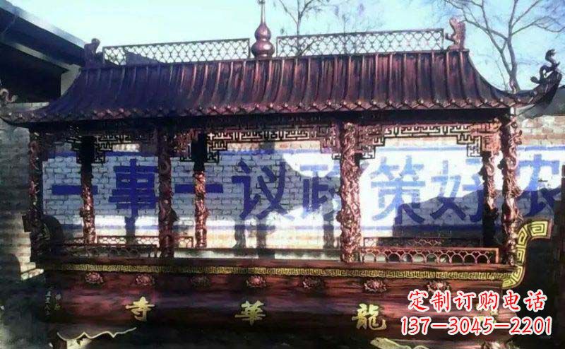 贵阳方形寺庙香炉铜雕塑