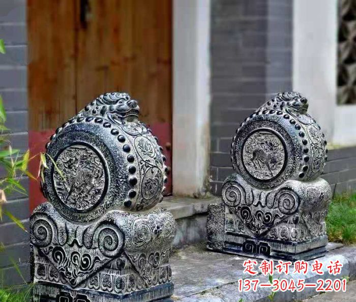 贵阳仿古抱鼓石镇宅石门墩