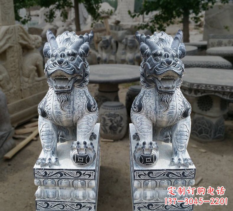 贵阳传统工艺仿古麒麟雕塑